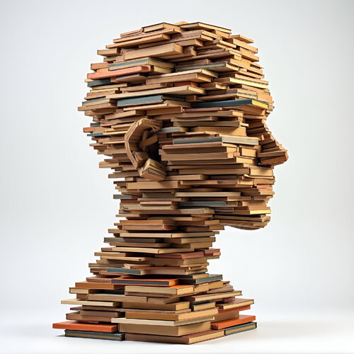 From the series ‘head make with books’ von Berta Jayo, Fotografie kaufen auf Singulart