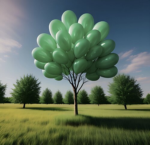 De la serie Árbol de globos de Berta Jayo, Obra en papel a la venta en Singulart