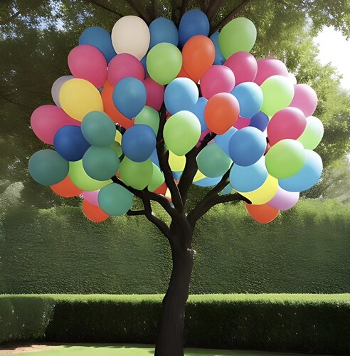 De la serie Árbol de globos by Berta Jayo, Work on Paper for Sale on Singulart