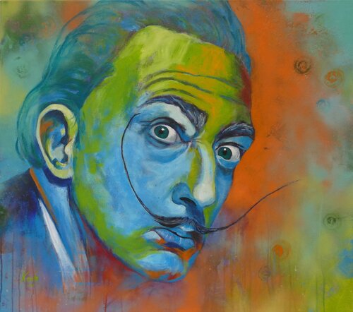 Hommage an Salvador Dali by Sabine Koch, Painting for Sale on Singulart