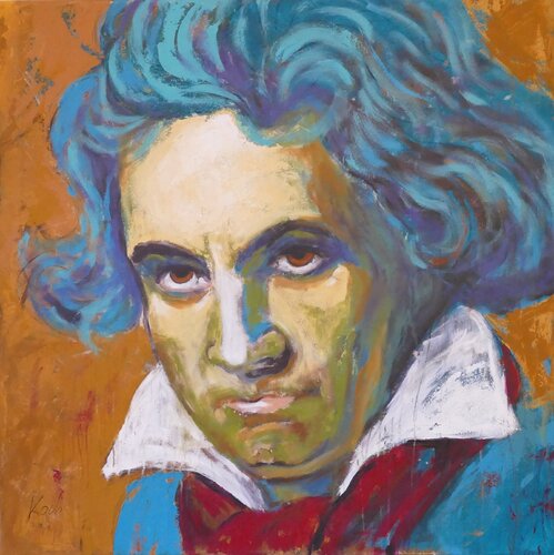 Beethoven – eine Interpretation by Sabine Koch, Painting for Sale on Singulart