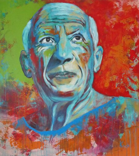 Hommage an Picasso by Sabine Koch, Painting for Sale on Singulart