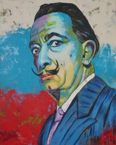 Hommage an Salvador Dalí 1 by Sabine Koch, Painting for Sale on Singulart