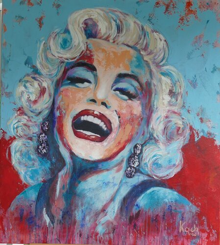 Inspiriert von Marilyn 3 van Sabine Koch, Schilderij te koop op Singulart