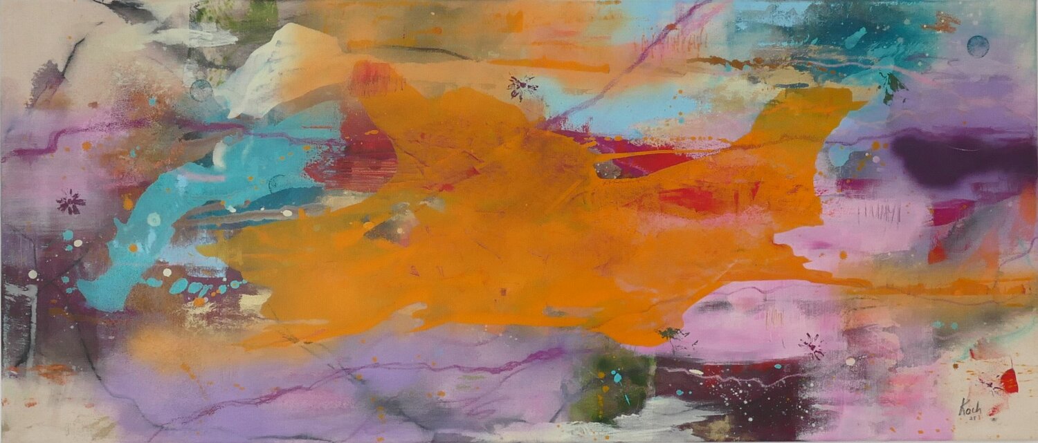 Farbrausch der Stille Sabine Koch Original painting for sale