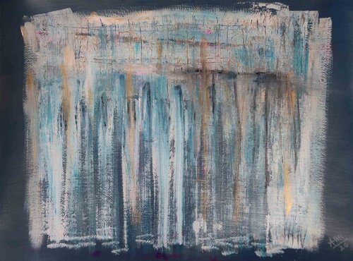 Abstraction in Blue van Anna Maria Caboni, Schilderij te koop op Singulart
