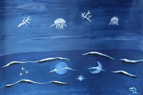 Sky and Sea de Anna Maria Caboni, Pintura a la venta en Singulart