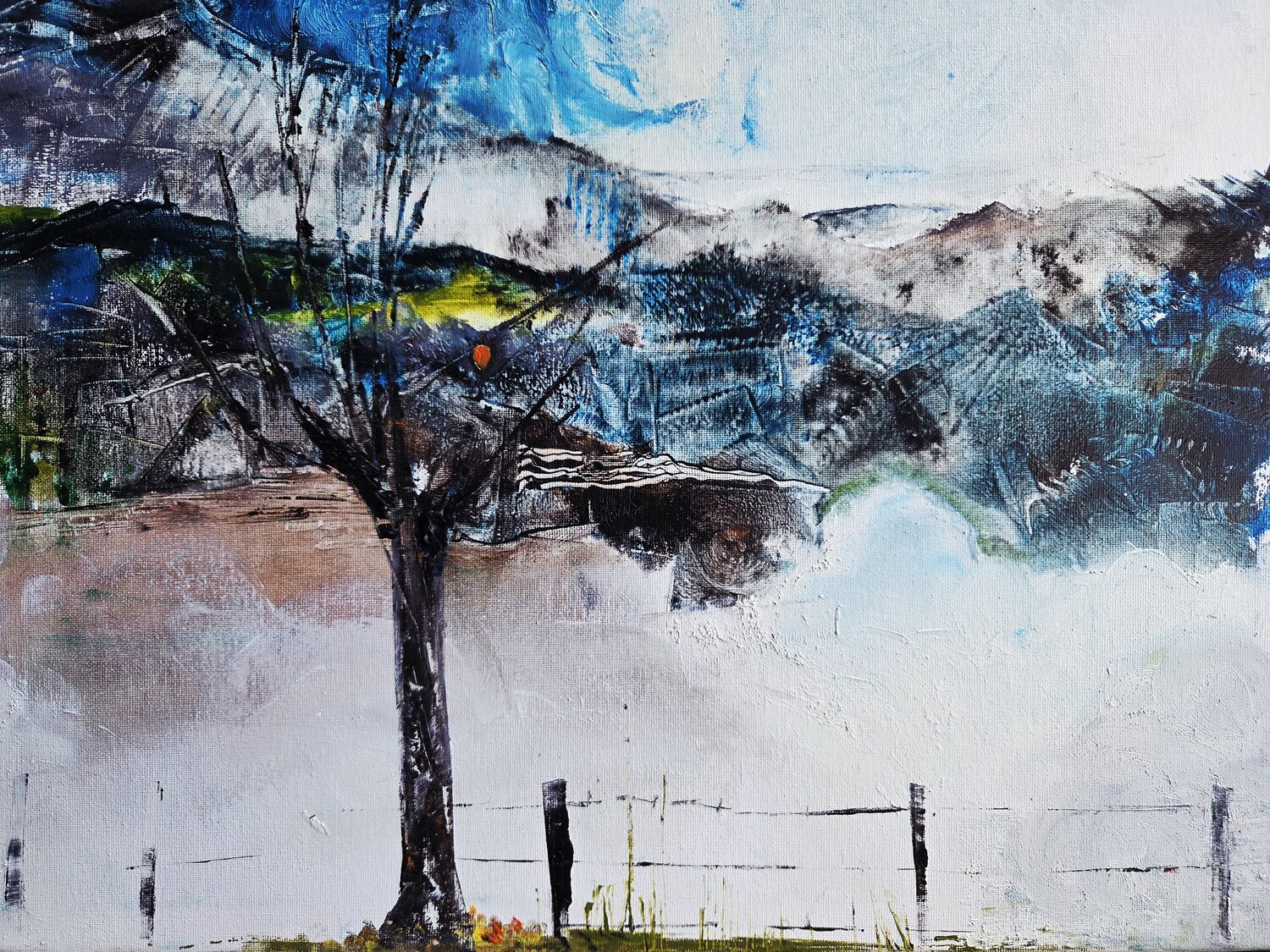 Tanzender Nebel Ursula Müri Original painting for sale