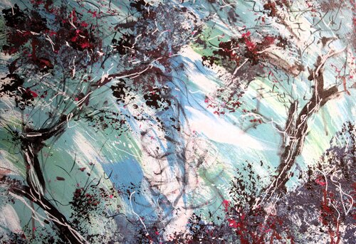 Souffle bleu van Jean louis Stefani, Schilderij te koop op Singulart