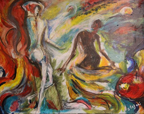Caché dans l'ombre di Jean louis Stefani, Pittura in vendita su Singulart