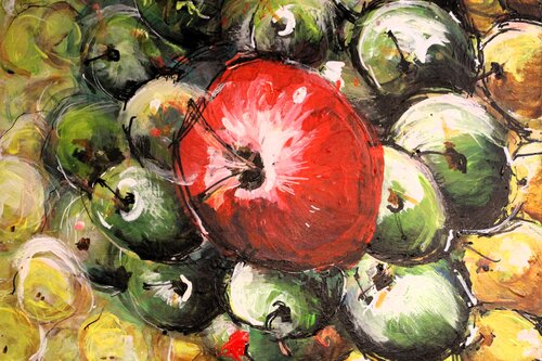 Boulet rouge van Jean louis Stefani, Schilderij te koop op Singulart