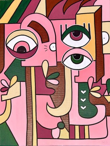 Line of Love van Bari-Lynn Friedlander, Schilderij te koop op Singulart