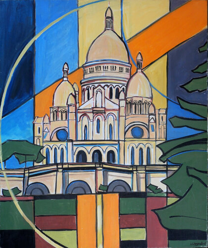 Paris. Le Sacré Coeur von Laurent Veyretout, Malerei kaufen auf Singulart