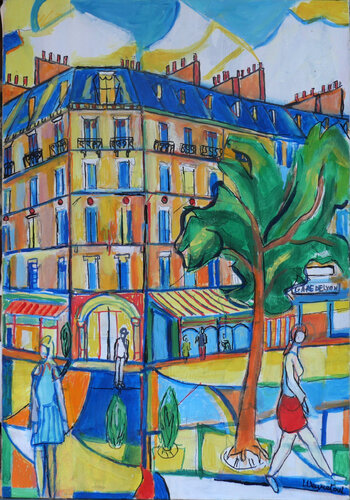 paris, vers la gare de Lyon van Laurent Veyretout, Schilderij te koop op Singulart