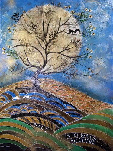 Peace is always beautiful by Mario Cattaneo, Painting for Sale on Singulart