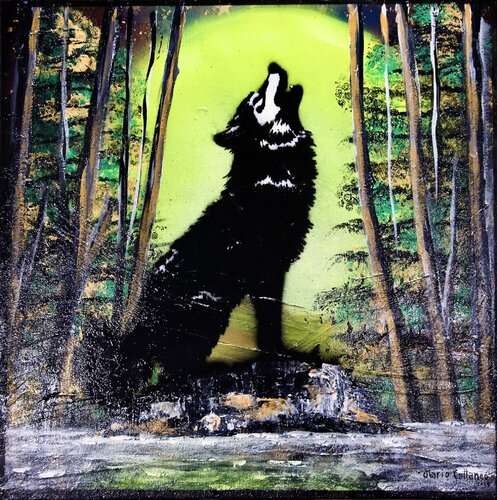 Lunar savage by Mario Cattaneo, Painting for Sale on Singulart