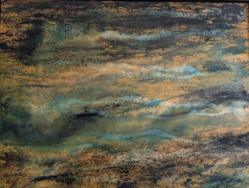 Errances Noires...Nuances...Bleues...Jaunes... by Frederic Andre, 종이 for Sale on Singulart