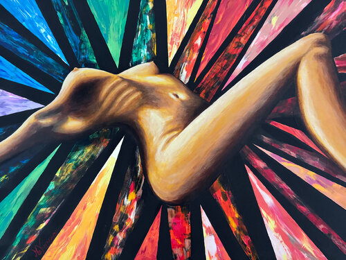 Body Energy van Malgorzata Kowza, Schilderij te koop op Singulart