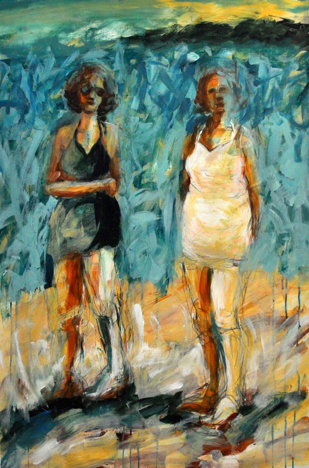 Bathers Joy Kloman Original painting for sale