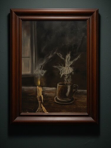 Between Breaths di Raven Dubh, Pittura in vendita su Singulart