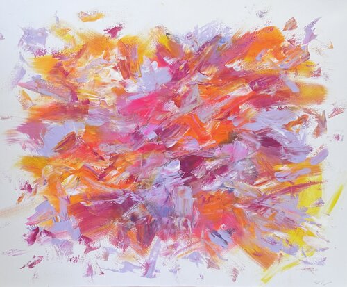 Abstraktes Acrylgemälde „Alive II“ von Betina-Maria Taizs, Malerei kaufen auf Singulart