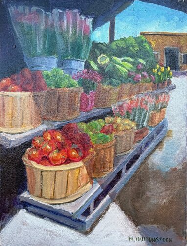 Farmer's Market von Mike Haubenstock, Malerei kaufen auf Singulart