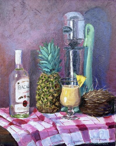 Pina Colada van Mike Haubenstock, Schilderij te koop op Singulart