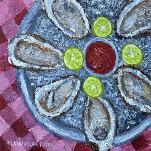 Oysters On The Half Shell by Mike Haubenstock, Painting for Sale on Singulart