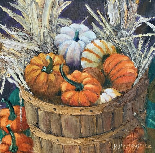 Mini Pumpkins by Mike Haubenstock, Painting for Sale on Singulart