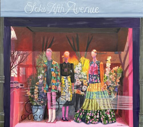 Gucci At Saks by Mike Haubenstock, Painting for Sale on Singulart