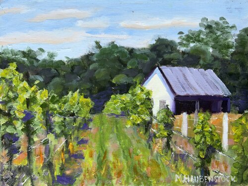 Summer At Shirley Vinyard by Mike Haubenstock, Painting for Sale on Singulart