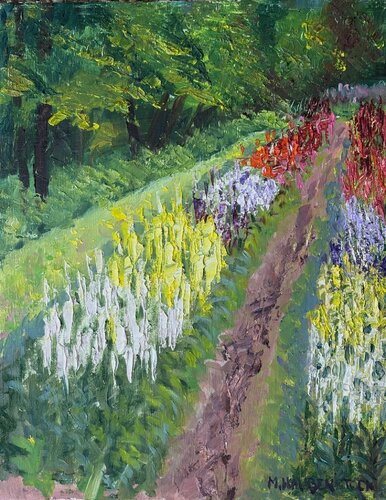 Snap Dragon Field von Mike Haubenstock, Malerei kaufen auf Singulart