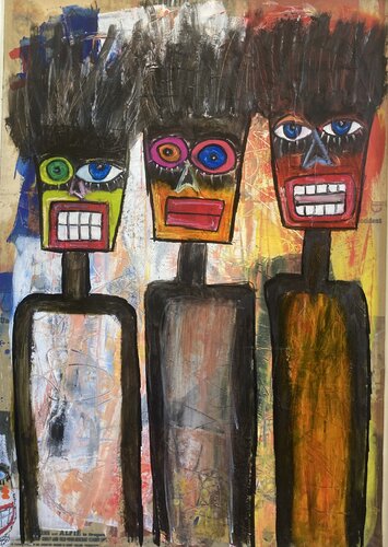 La tribu du silence van Eric Doisy, Schilderij te koop op Singulart