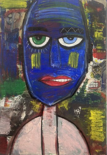 Bleu mental van Eric Doisy, Schilderij te koop op Singulart