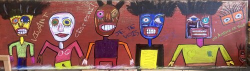 On attend le bus van Eric Doisy, Schilderij te koop op Singulart