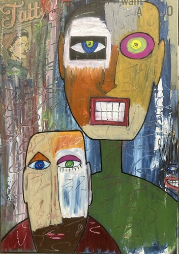 L'oeil qui insiste di Eric Doisy, Pittura in vendita su Singulart