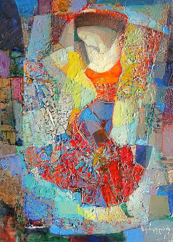 Dancer van Niko Kherkeladze, Schilderij te koop op Singulart