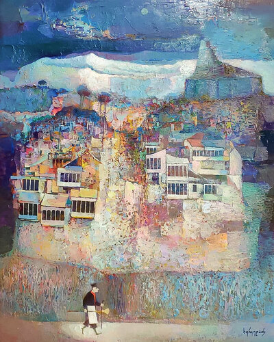 Old Tbilisi di Niko Kherkeladze, Pittura in vendita su Singulart