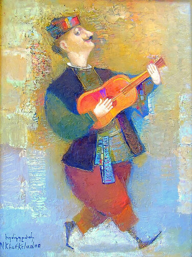 Musician van Niko Kherkeladze, Schilderij te koop op Singulart