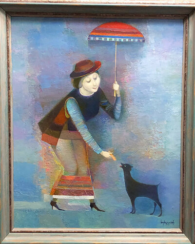 Walking van Niko Kherkeladze, Schilderij te koop op Singulart