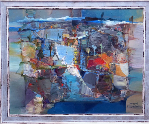 Kakheti landscape van Niko Kherkeladze, Schilderij te koop op Singulart
