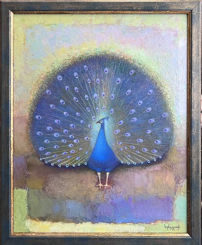 Peacock van Niko Kherkeladze, Schilderij te koop op Singulart