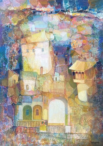 City Abstraction von Niko Kherkeladze, Malerei kaufen auf Singulart