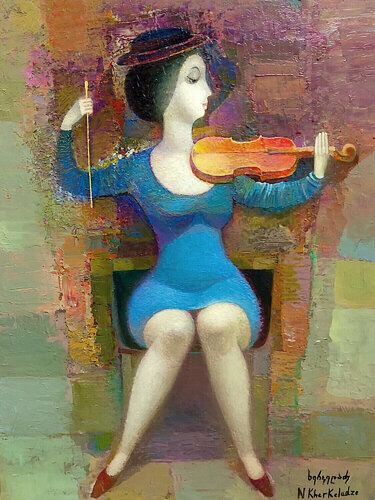 Melody van Niko Kherkeladze, Schilderij te koop op Singulart