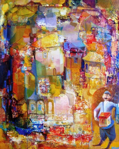 Town van Niko Kherkeladze, Schilderij te koop op Singulart
