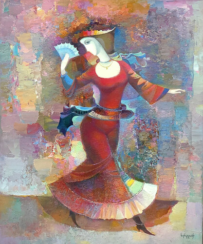 Dance van Niko Kherkeladze, Schilderij te koop op Singulart