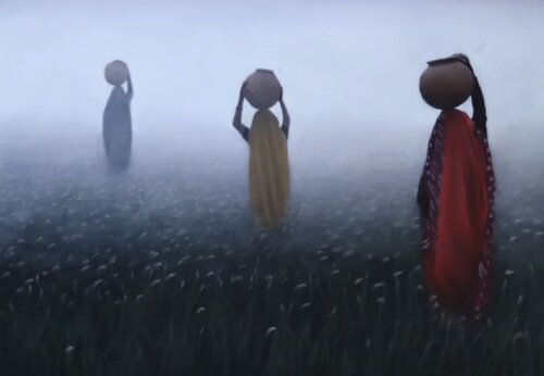 Misty Morning, Rajasthan by Mark Clark, 소묘 for Sale on Singulart