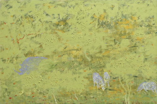 Rainy season. van Angela Kushchyk, Schilderij te koop op Singulart