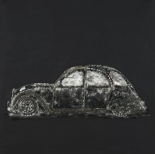 CITROEN 2CV "Due Cavalli" von Silvana Di Vora, Skulptur kaufen auf Singulart