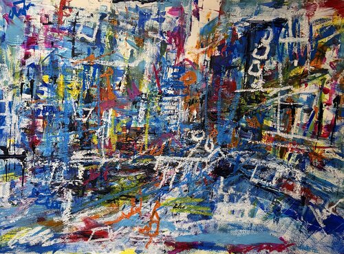 LIGHTS IN THE CITY 01 di Silvana Di Vora, Pittura in vendita su Singulart